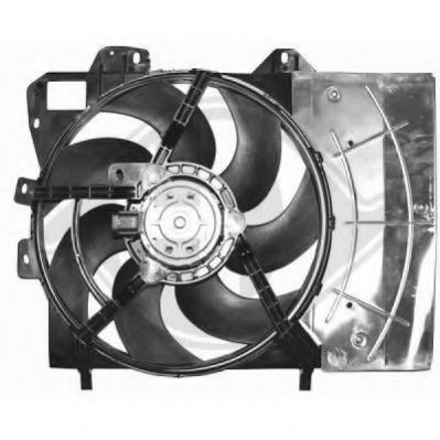 DIEDERICHS 8422607 Вентилятор, охлаждение двигателя для PEUGEOT 207 (Пежо 207) DIEDERICHS 8422607 Вентилятор, охлаждение двигателя для PEUGEOT 207 (Пежо 207)