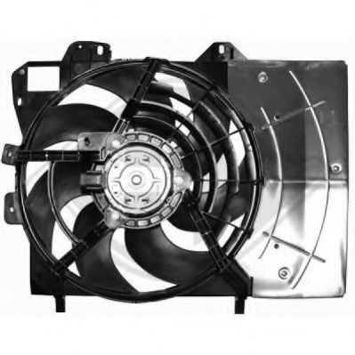 DIEDERICHS 8422608 Вентилятор, охлаждение двигателя для PEUGEOT 207 (Пежо 207) DIEDERICHS 8422608 Вентилятор, охлаждение двигателя для PEUGEOT 207 (Пежо 207)