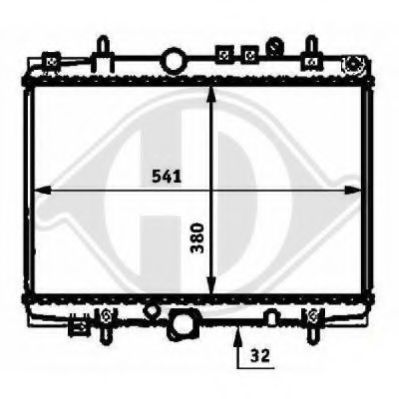 DIEDERICHS 8424204 Радиатор, охлаждение двигателя для PEUGEOT (Пежо) DIEDERICHS 8424204 Радиатор, охлаждение двигателя для PEUGEOT (Пежо)