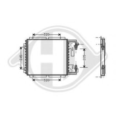 DIEDERICHS 8441200 Конденсатор, кондиционер для RENAULT CLIO I (Рено Cлио и) DIEDERICHS 8441200 Конденсатор, кондиционер для RENAULT CLIO I (Рено Cлио и)