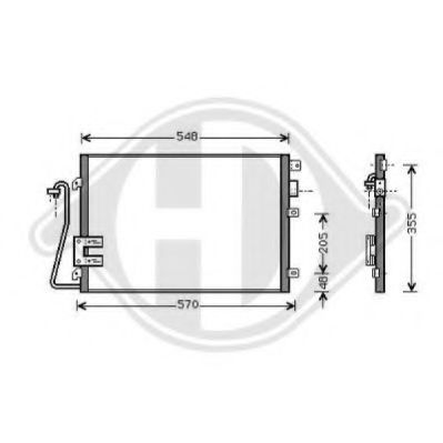 DIEDERICHS 8441301 Конденсатор, кондиционер для RENAULT LUTECIA II (Рено Лутэcиа 2) DIEDERICHS 8441301 Конденсатор, кондиционер для RENAULT LUTECIA II (Рено Лутэcиа 2)