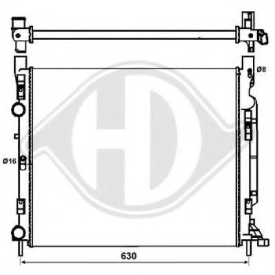 DIEDERICHS 8441467 Радиатор, охлаждение двигателя для RENAULT KANGOO / GRAND KANGOO (Рено Кангу / гранд кангу) DIEDERICHS 8441467 Радиатор, охлаждение двигателя для RENAULT KANGOO / GRAND KANGOO (Рено Кангу / гранд кангу)
