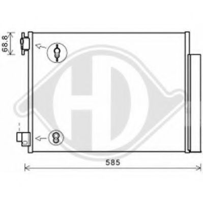 DIEDERICHS 8441600 Конденсатор, кондиционер для RENAULT LUTECIA IV (Рено Лутэcиа иv) DIEDERICHS 8441600 Конденсатор, кондиционер для RENAULT LUTECIA IV (Рено Лутэcиа иv)