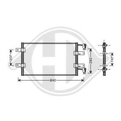 DIEDERICHS 8449501 Конденсатор, кондиционер для OPEL (Опель) DIEDERICHS 8449501 Конденсатор, кондиционер для OPEL (Опель)