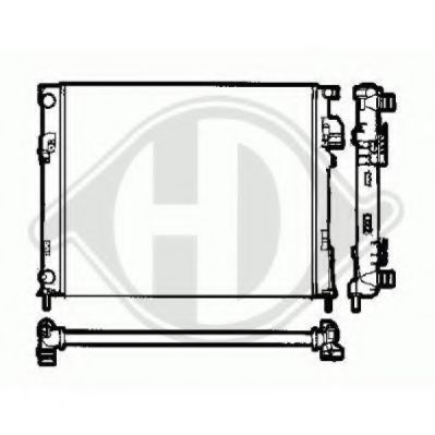 DIEDERICHS 8449505 Радиатор, охлаждение двигателя для NISSAN (Ниссан) DIEDERICHS 8449505 Радиатор, охлаждение двигателя для NISSAN (Ниссан)