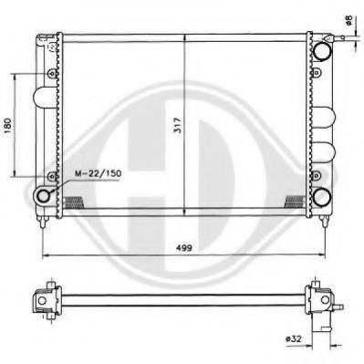 DIEDERICHS 8500640 Радиатор, охлаждение двигателя для VOLKSWAGEN (Фольксваген) DIEDERICHS 8500640 Радиатор, охлаждение двигателя для VOLKSWAGEN (Фольксваген)