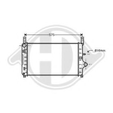 DIEDERICHS 8501101 Радиатор, охлаждение двигателя для FORD FIESTA (Форд Фиэста) DIEDERICHS 8501101 Радиатор, охлаждение двигателя для FORD FIESTA (Форд Фиэста)