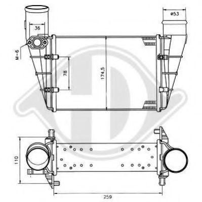 DIEDERICHS 8501113 Интеркулер для AUDI A6 (Ауди А6) DIEDERICHS 8501113 Интеркулер для AUDI A6 (Ауди А6)