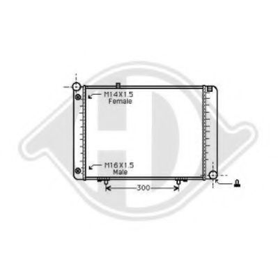DIEDERICHS 8501267 Радиатор, охлаждение двигателя для MERCEDESBENZ (Мерседес бенц) DIEDERICHS 8501267 Радиатор, охлаждение двигателя для MERCEDESBENZ (Мерседес бенц)