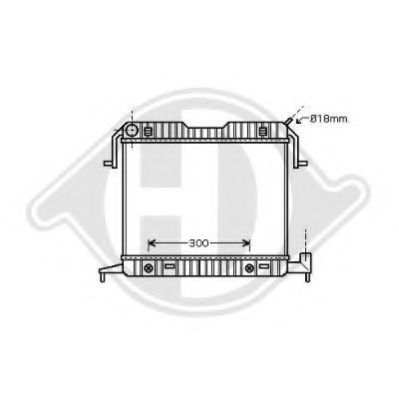 DIEDERICHS 8501333 Радиатор, охлаждение двигателя для OPEL OMEGA A (Опель Омэга а) DIEDERICHS 8501333 Радиатор, охлаждение двигателя для OPEL OMEGA A (Опель Омэга а)