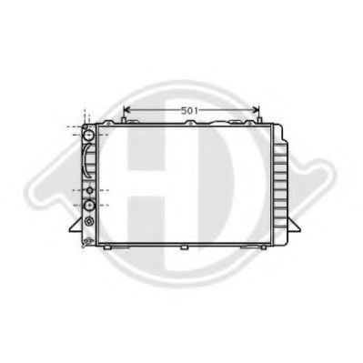 DIEDERICHS 8501945 Радиатор, охлаждение двигателя для AUDI 90 (Ауди 90) DIEDERICHS 8501945 Радиатор, охлаждение двигателя для AUDI 90 (Ауди 90)