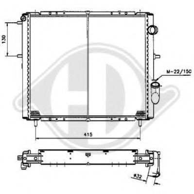 DIEDERICHS 8504105 Радиатор, охлаждение двигателя для RENAULT CLIO I (Рено Cлио и) DIEDERICHS 8504105 Радиатор, охлаждение двигателя для RENAULT CLIO I (Рено Cлио и)