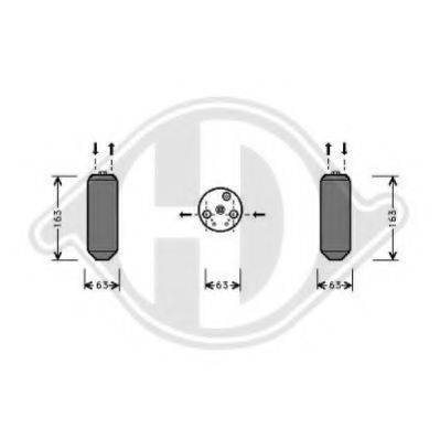 DIEDERICHS 8520601 Осушитель, кондиционер для HONDA BALLADE VI (Хонда Балладэ vи) DIEDERICHS 8520601 Осушитель, кондиционер для HONDA BALLADE VI (Хонда Балладэ vи)