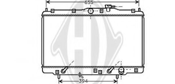 DIEDERICHS 8529006 Радиатор, охлаждение двигателя для HONDA ODYSSEY (Хонда Одъссэъ) DIEDERICHS 8529006 Радиатор, охлаждение двигателя для HONDA ODYSSEY (Хонда Одъссэъ)