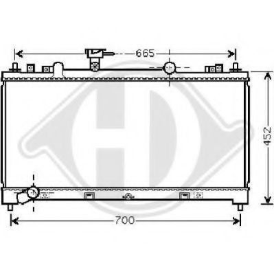 DIEDERICHS 8562604 Радиатор, охлаждение двигателя для MAZDA (Мазда) DIEDERICHS 8562604 Радиатор, охлаждение двигателя для MAZDA (Мазда)