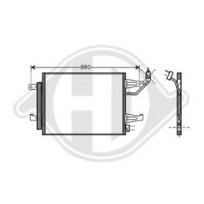 DIEDERICHS 8580700 Конденсатор, кондиционер для MITSUBISHI COLT VI (Митсубиши/митсубиси Кольт 6) DIEDERICHS 8580700 Конденсатор, кондиционер для MITSUBISHI COLT VI (Митсубиши/митсубиси Кольт 6)