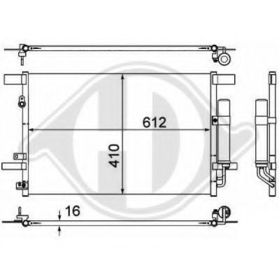 DIEDERICHS 8580800 Конденсатор, кондиционер для MITSUBISHI GALANT FORTIS (Митсубиши/митсубиси Галант фортис) DIEDERICHS 8580800 Конденсатор, кондиционер для MITSUBISHI GALANT FORTIS (Митсубиши/митсубиси Галант фортис)
