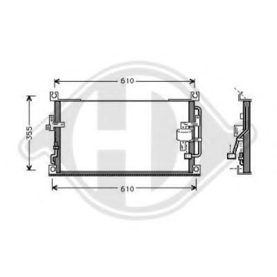 DIEDERICHS 8588008 Конденсатор, кондиционер для MITSUBISHI COLT/RODEO (Митсубиши/митсубиси Cолт/родэо) DIEDERICHS 8588008 Конденсатор, кондиционер для MITSUBISHI COLT/RODEO (Митсубиши/митсубиси Cолт/родэо)