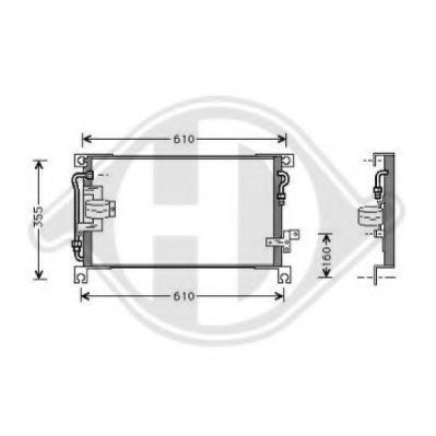 DIEDERICHS 8588009 Конденсатор, кондиционер для MITSUBISHI COLT/RODEO (Митсубиши/митсубиси Cолт/родэо) DIEDERICHS 8588009 Конденсатор, кондиционер для MITSUBISHI COLT/RODEO (Митсубиши/митсубиси Cолт/родэо)