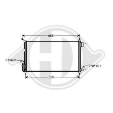 DIEDERICHS 8603500 Конденсатор, кондиционер для NISSAN MARCH III (Ниссан Марч 3) DIEDERICHS 8603500 Конденсатор, кондиционер для NISSAN MARCH III (Ниссан Марч 3)