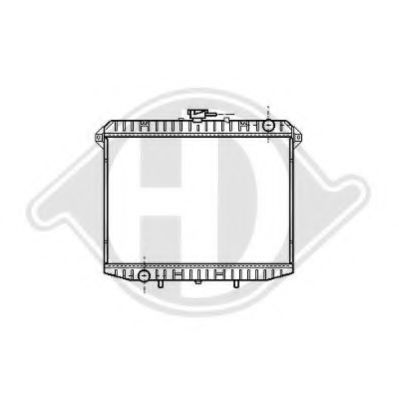 DIEDERICHS 8608207 Радиатор, охлаждение двигателя для NISSAN MISTRAL (Ниссан Мистрал) DIEDERICHS 8608207 Радиатор, охлаждение двигателя для NISSAN MISTRAL (Ниссан Мистрал)