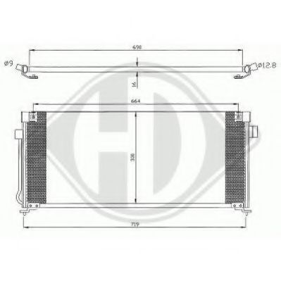 DIEDERICHS 8622100 Конденсатор, кондиционер для SUBARU LEGACY II (Субару Легаси 2) DIEDERICHS 8622100 Конденсатор, кондиционер для SUBARU LEGACY II (Субару Легаси 2)
