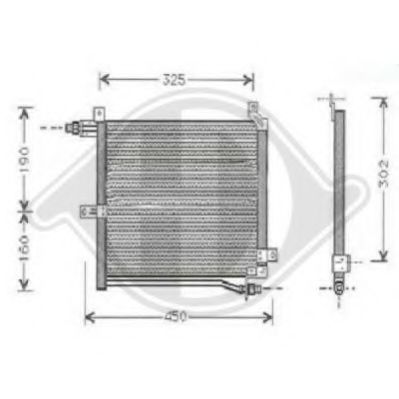 DIEDERICHS 8640300 Конденсатор, кондиционер для SUZUKI (Сузуки) DIEDERICHS 8640300 Конденсатор, кондиционер для SUZUKI (Сузуки)
