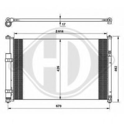 DIEDERICHS 8643300 Конденсатор, кондиционер для SUZUKI GRAND NOMADE II (Сузуки Гранд номадэ 2) DIEDERICHS 8643300 Конденсатор, кондиционер для SUZUKI GRAND NOMADE II (Сузуки Гранд номадэ 2)