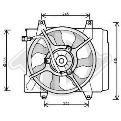 DIEDERICHS 8650501 Вентилятор, охлаждение двигателя для KIA PICANTO (Киа Пиканто) DIEDERICHS 8650501 Вентилятор, охлаждение двигателя для KIA PICANTO (Киа Пиканто)