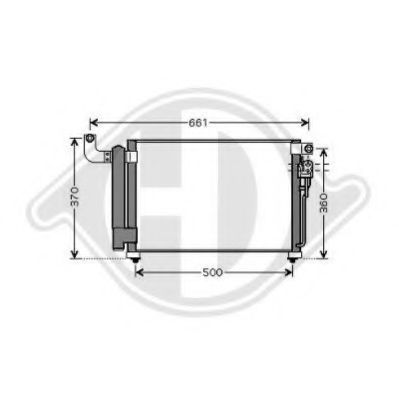DIEDERICHS 8654112 Конденсатор, кондиционер для KIA RIO II (Киа Рио 2) DIEDERICHS 8654112 Конденсатор, кондиционер для KIA RIO II (Киа Рио 2)