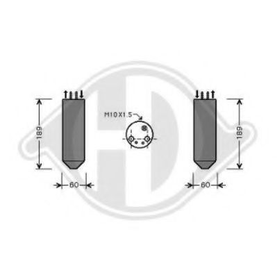 DIEDERICHS 8658001 Осушитель, кондиционер для KIA (Киа) DIEDERICHS 8658001 Осушитель, кондиционер для KIA (Киа)