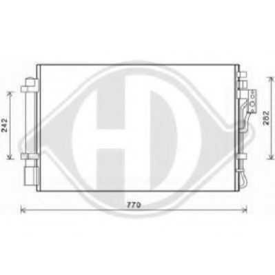 DIEDERICHS 8658600 Конденсатор, кондиционер для KIA SORENTO II (Киа Соренто 2) DIEDERICHS 8658600 Конденсатор, кондиционер для KIA SORENTO II (Киа Соренто 2)
