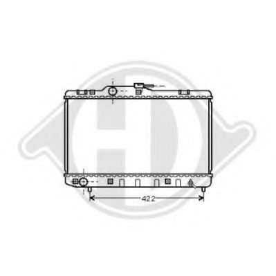 DIEDERICHS 8663300 Радиатор, охлаждение двигателя для TOYOTA (Тойота/тоета) DIEDERICHS 8663300 Радиатор, охлаждение двигателя для TOYOTA (Тойота/тоета)