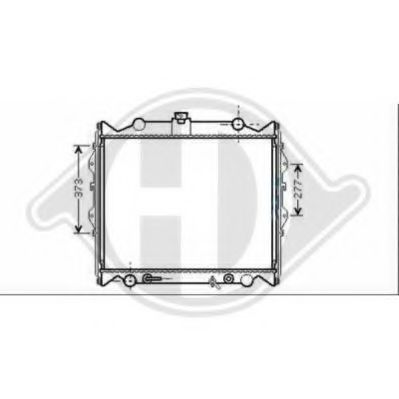 DIEDERICHS 8668287 Радиатор, охлаждение двигателя для TOYOTA LAND CRUISER PRADO (Тойота/тоета Ленд крузер прадо) DIEDERICHS 8668287 Радиатор, охлаждение двигателя для TOYOTA LAND CRUISER PRADO (Тойота/тоета Ленд крузер прадо)