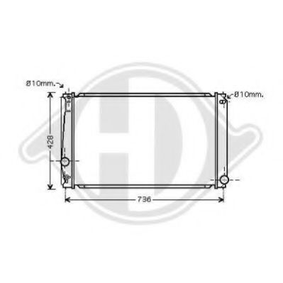 DIEDERICHS 8668702 Радиатор, охлаждение двигателя для TOYOTA RAV 4 III (Тойота/тоета Рав 4 3) DIEDERICHS 8668702 Радиатор, охлаждение двигателя для TOYOTA RAV 4 III (Тойота/тоета Рав 4 3)