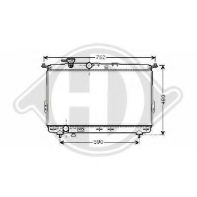 DIEDERICHS 8682105 Радиатор, охлаждение двигателя для HYUNDAI SONATA IV (Хендай Соната 4) DIEDERICHS 8682105 Радиатор, охлаждение двигателя для HYUNDAI SONATA IV (Хендай Соната 4)