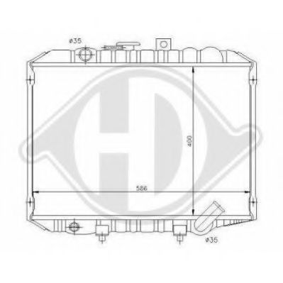 DIEDERICHS 8689005 Радиатор, охлаждение двигателя для HYUNDAI (Хендай) DIEDERICHS 8689005 Радиатор, охлаждение двигателя для HYUNDAI (Хендай)