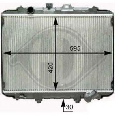 DIEDERICHS 8689006 Радиатор, охлаждение двигателя для HYUNDAI (Хендай) DIEDERICHS 8689006 Радиатор, охлаждение двигателя для HYUNDAI (Хендай)
