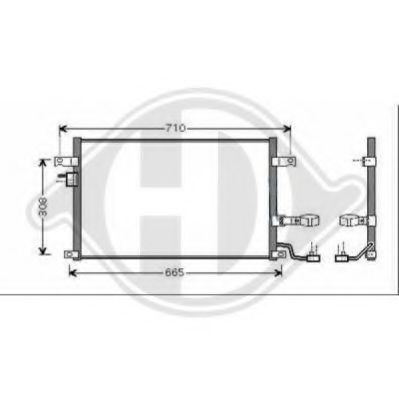 DIEDERICHS 8691200 Конденсатор, кондиционер для DAEWOO LACETTI (Дэу Лачетти) DIEDERICHS 8691200 Конденсатор, кондиционер для DAEWOO LACETTI (Дэу Лачетти)