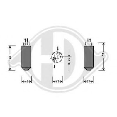 DIEDERICHS 8692001 Осушитель, кондиционер для DAEWOO LANOS / SENS (Дэу Ланос / сэнс) DIEDERICHS 8692001 Осушитель, кондиционер для DAEWOO LANOS / SENS (Дэу Ланос / сэнс)