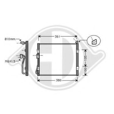 DIEDERICHS 8701900 Конденсатор, кондиционер для ROVER 400 (Ровер 400) DIEDERICHS 8701900 Конденсатор, кондиционер для ROVER 400 (Ровер 400)