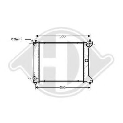 DIEDERICHS 8701905 Радиатор, охлаждение двигателя для ROVER (Ровер) DIEDERICHS 8701905 Радиатор, охлаждение двигателя для ROVER (Ровер)