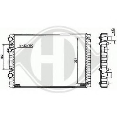 DIEDERICHS 8742200 Конденсатор, кондиционер для VOLKSWAGEN POLO (Фольксваген Поло) DIEDERICHS 8742200 Конденсатор, кондиционер для VOLKSWAGEN POLO (Фольксваген Поло)