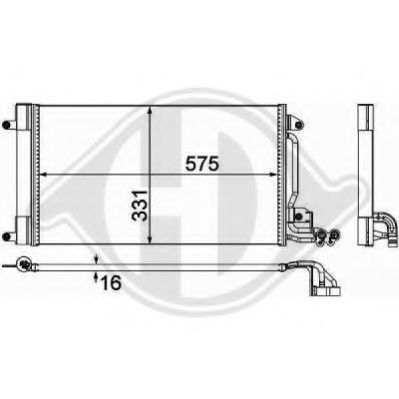 DIEDERICHS 8742600 Конденсатор, кондиционер для VOLKSWAGEN (Фольксваген) DIEDERICHS 8742600 Конденсатор, кондиционер для VOLKSWAGEN (Фольксваген)