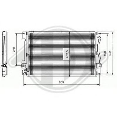 DIEDERICHS 8762100 Конденсатор, кондиционер для VOLVO (Вольво) DIEDERICHS 8762100 Конденсатор, кондиционер для VOLVO (Вольво)