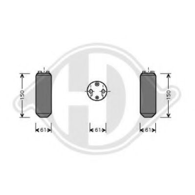 DIEDERICHS 8766001 Осушитель, кондиционер для NISSAN PULSAR I (Ниссан Пулсар и) DIEDERICHS 8766001 Осушитель, кондиционер для NISSAN PULSAR I (Ниссан Пулсар и)