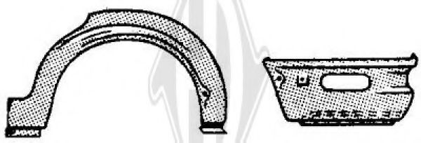 DIEDERICHS 9127131 Боковина для BMW 3 (Бмв 3) DIEDERICHS 9127131 Боковина для BMW 3 (Бмв 3)