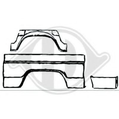 DIEDERICHS 9138330 Колесная ниша для MERCEDESBENZ (Мерседес бенц) DIEDERICHS 9138330 Колесная ниша для MERCEDESBENZ (Мерседес бенц)