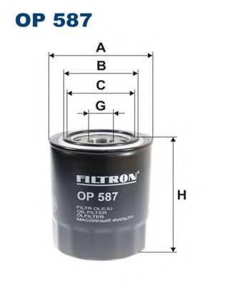 FILTRON OP587 Масляный фильтр для MITSUBISHI PAJERO/SHOGUN (Митсубиши/митсубиси Пажэро/шогун) FILTRON OP587 Масляный фильтр для MITSUBISHI PAJERO/SHOGUN (Митсубиши/митсубиси Пажэро/шогун)