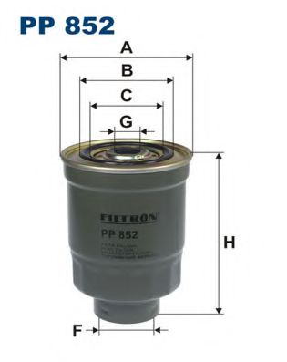 FILTRON PP852 Топливный фильтр для KIA CERES (Киа Cэрэс) FILTRON PP852 Топливный фильтр для KIA CERES (Киа Cэрэс)